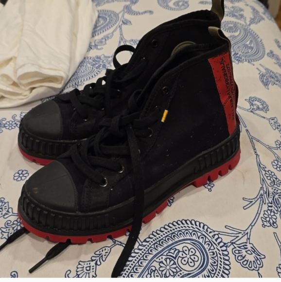 👟🖤❤️Unisex Palladium Pallashock Supply Hi Sneakers, Men's 5.5,Women's 7❤️🖤👟 - Picture 2 of 7